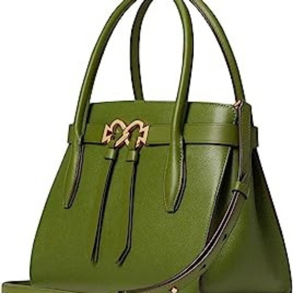 Kate Spade Medium Toujurs Satchel and Crossbody bag Spring Green